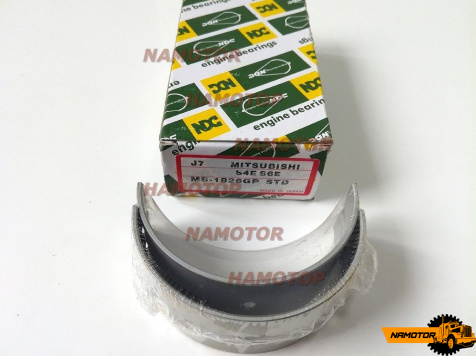 Вкладыш коренной S2E, S3E, S4E, S6E. MR-1826GP, MP625K, MP128H, 34409-00100 (1шейка)  STD  NDC